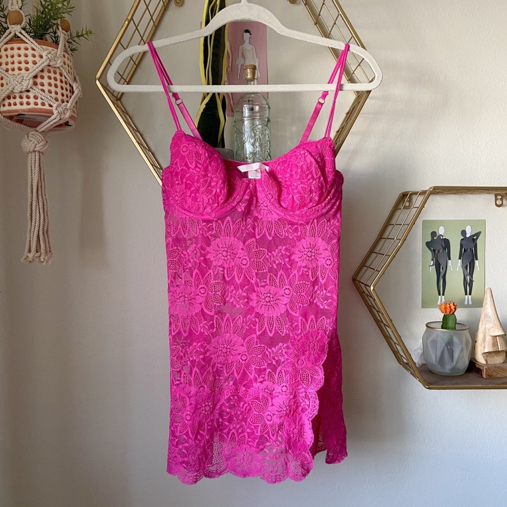 Victoria’s Secret pink bustier